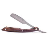 Kai Kasho Kaptan Woody Profesyonel Katlanır Düz Kenarlı Berber Tıraş Makinesi, Deri Kılıflı, Feather Artist Club Ve Kai Kaptan Tıraş Bıçağı İle Uyumlu, 20 Kai Kaptan Titanyum Tıraş Bıçağı Dahil