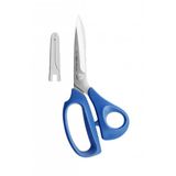 Kai V5210 Kılıflı Mavi Plastik Saplı Kumaş Kesim Makası 21 cm