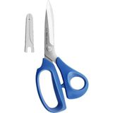 Kai V5210 Kumaş Kesim Makası, 21 Cm, Mavi Plastik Saplı, Kılıflı - Çok Renkli - Genel