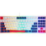 Kaia Life Acer Emachines, EAK216, Beyaz, USB Kablolu, Rainbow Backlight, Membran Renkli Tuşlar, Türkçe Q, 90 Tuşlu, Gaming Klavye