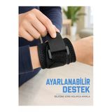 Kaia Life Bilek Destekliği Ayarlanabilir Çift Bantlı Cırtlı Sporcu Bilekliği