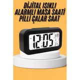 Kaia Life Dijital Masa Saati Takvim Çalar Saat Alarmlı Işıklı Led Ekran Pilli