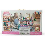 Kaia Life FL1161 216 Parça Monte Edilebilir Yapı Seti Büyük Yapı Taşları LEGO Kız Villa
