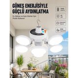 Kaia Life Güneş Enerjili Katlanabilir 5 Kanatlı Solar Bahçe Lambası