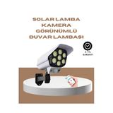Kaia Life Güneş Enerjili Led Lamba + Güvenlik Kamerası Görünümlü– 5-8 M Hareket Algılamalı, Beyaz Işık