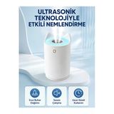 Kaia Life Hava Nemlendirici Ultrasonik Aroma Difüzör 7 Renk Led Işıklı Gece Lambası