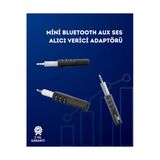 Kaia Life Kablolu Hoparlör ve Kulaklıklar Için Bluetooth Adaptör | Mini Boy, Klipsli, Taşınabilir