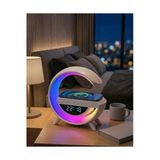 Kaia Life Kablosuz Şarjlı LED Işıklı Masa Saati Bluetooth Hoparlör Alarm Fonksiyonlu
