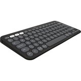 Kaia Life Logıtech K380S, Pebble Keys 2, Siyah, 920-011859, Bluetooth, Türkçe, Q, Multimedya, Mini Klavye