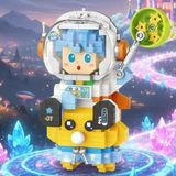 Kaia Life LZ-8827 Loz Astronot Mavi 390 Parça Block Oyuncak