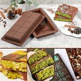Kaia Life Meşhur Dubai Çikolatası Kalıbı - Büyük Tablet Çikolata Mum Kek Kalıbı Pasta Kalıbı