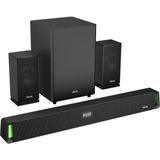Kaia Life Mıkado MD-SBT35, 160W, 5+1, Masaüstü, Bt/aux/usb/hdmı/optıcal, Soundbar, Siyah Kasa, Ev Sinema Sistemi