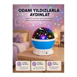 Kaia Life Renkli Led Gece Lambası 6 Işık Modlu Çocuk Odası Atmosfer Aydınlatma