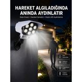 Kaia Life Solar Bahçe Lambası Uzaktan Kumandalı Kamera Görünümlü Hareket Sensörlü