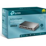 Kaia Life Tp-Lınk TL-SG108PE, 8 Port, Gigabit, 4 Port Poe 64W, Easy Smart, Yönetilebilir, Metal Kasa, Masaüstü Switch