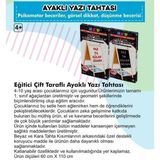Kaia Life Yazı Tahtası Çift Taraflı Ayaklı Mıknatıslı Yazı Tahtası Seti 110 x 60