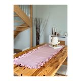 KaiAtelier Rosy Keten Dertsiz Fırfırlı Runner 40x120cm