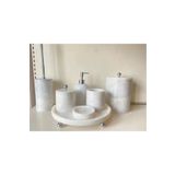 KaideDekor Afyon Beyazı Mermer Banyo Seti