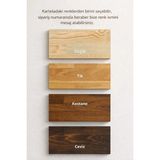 Kaidos Ahşap Doğal Kütük Yemek / Toplantı / Çalışma Masası - Eskitme - 80 X 220