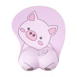 KAIGOBOX Mouse Pad Bilek Desteği, Domuz Şekilli Tasarım Kaymaz Tabanlı Pembe Fare Altlığı, Masaüstü Bilgisayar Dizüstü Bilgisayar Ergonomik Fare Altlığı Kablosuz Oyun Ev Ofis için Bilek Dayanaklı Fare