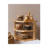 KaiHome Bambu 3Katlı Köşe Raf / Organizer / Düzenleyici