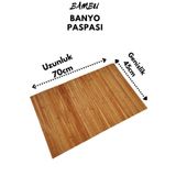 KaiHome Bambu Kaydırmaz Tabanlı Banyo Paspası/matı 70×45cm