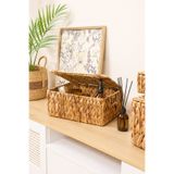 KaiHome Hasır Dikdörtgen Orta Boy 33x34x15 Kapaklı Düzenleyici / Sepet