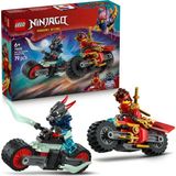 Kai’nin Motosiklet Hız Yarışı 71838-6 Yaş Üzeri Kız ve Erkek Çocuklar Için Kai'nin Yarış Motosikleti ile Ifrit Motosikleti ve 2 Minifigür Içeren Yaratıcı Oyuncak Yapım Seti (79 Parça)