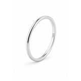 KAIROS JEWELRY 14 Ayar Beyaz Altın İnce Alyans Yüzük
