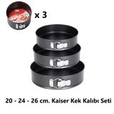 Kaiser Classic Kelepçeli Kek Kalıbı 20 - 24 - 26 Cm.