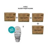 Kaizen 4 Koli 50 Li Klozet Poşeti Alımında 1 Adet Kaizen Sensörlü Hijyenik Klozet Kapağı Bedelsiz Kampanyası - Beyaz