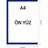 Kaizen Market A4 Mıknatıslı Uzun Açık Çerçeve Koyu Mavi (10'lu paket)