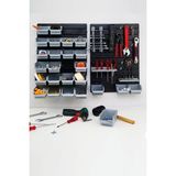 Kaizen Market Hırdavat Malzeme Toparlayıcı Duvar Panel Seti Siyah Düzenleyici Özellikli