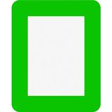 Kaizen Market Zemin Tanımlama Şekilleri Pvc A4 Çerçeve (4 Lü) - Yeşil