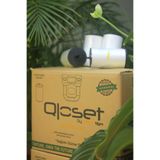 Kaizen Qloset Qloset Roll Plus-Platinum Hijyenik Kapak Sistemi Rulosu 50'li Koli (2 ADET YEDEK JİLET+ELDİVEN)