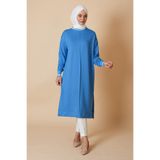 KAIZENMODA Tesettür Boy Bisiklet Yaka Tunik