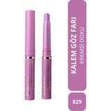Kajal Long Lasting Suya Dayanıklı Eyeshadow Stick Göz Farı - 829 Pembe- Kalıcı, Kremsi Kalem Far