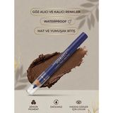 Kajal Natali Waterproof Göz Kalemi ve Göz Farı No: 470 - Simli Açık Mor