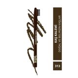 KAJAL Özel Fırça Kapaklı Kaş Kalemi (Koyu Kahverengi) - Eyebrow Pencil No:313