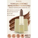 KAJAL Yumuşak Sürümlü Nemlendirici Sedefli Ruj – SilkGlow Hydrating Satin Lipstick No: 733