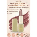 KAJAL Yumuşak Sürümlü Nemlendirici Sedefli Ruj – SilkGlow Hydrating Satin Lipstick No: 741
