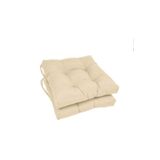 KAJJU TEXTİLE & DESİGN 2'li Pofidik Kare Sandalye Minderi Natürel Renk 40x40 Cm