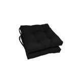KAJJU TEXTİLE & DESİGN 2'li Pofidik Kare Sandalye Minderi Siyah 40x40 Cm