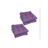 KAJJU TEXTİLE & DESİGN 4'lü Kombin Pofidik Kare Sandalye Minderi Mor 40x40