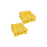 KAJJU TEXTİLE & DESİGN 4'lü Kombin Pofidik Kare Sandalye Minderi Sarı 40 X 40 Cm