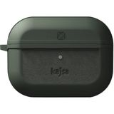 Kajsa Airpod Pro 2 Uyumlu Kılıf Kajsa Luxe Collection Kablosuz Şarj Uyumlu Koruyucu Kılıf Koyu Yeşil