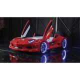 Kaju Carbed Arabalı Çocuk Yatak Borghi Full Kırmızı