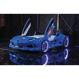 Kaju Carbed Arabalı Çocuk Yatak Borghi Full Mavi