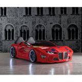 Kaju Carbed Arabalı Çocuk Yatak GTM Premium Kırmızı