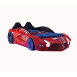 Kaju Carbed Arabalı Çocuk Yatak Luxury Full Kırmızı